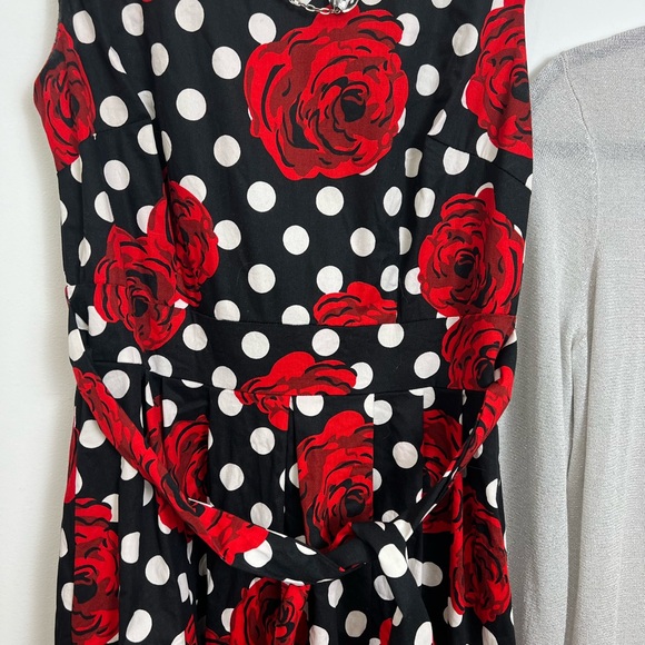 🌹⚫️Retro Swing Chic dress S/ M PTp 18” l 40” - Picture 3 of 4